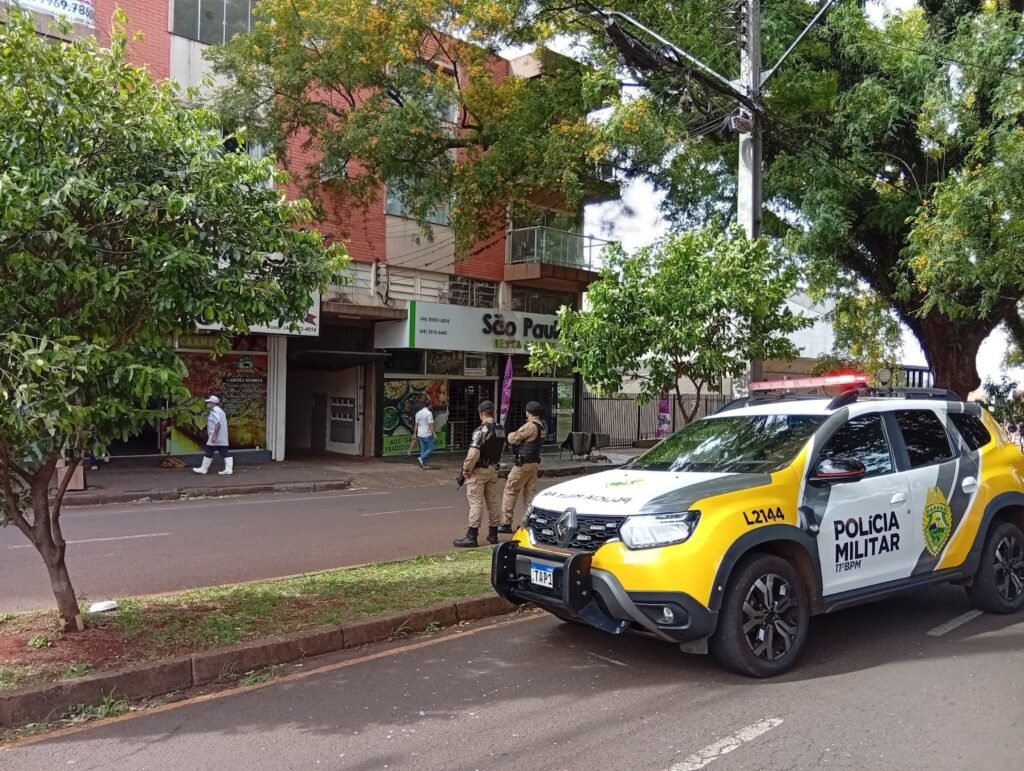 Tiros são disparados contra prédio no centro de Campo Mourão