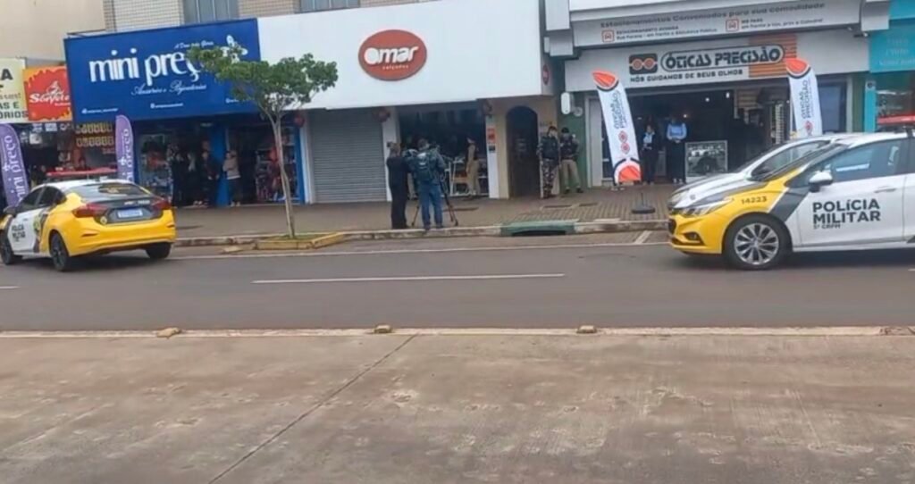 Assalto é registrado na Avenida Brasil em Cascavel