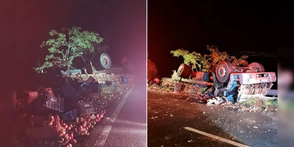 Motorista morre após veículo capotar na PRC-487 em Pitanga