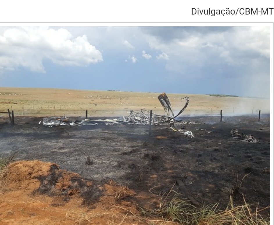 Piloto morre após queda de avião agrícola em Campo Novo do Parecis no MT