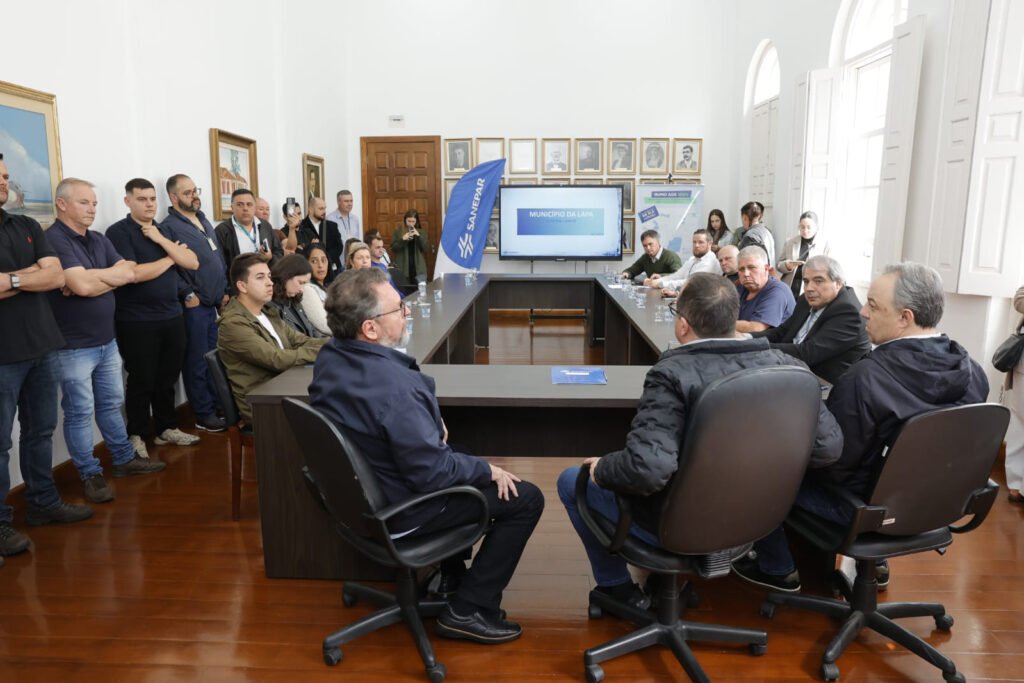 Sanepar apresenta investimentos e firma nova parceria com a Prefeitura da Lapa