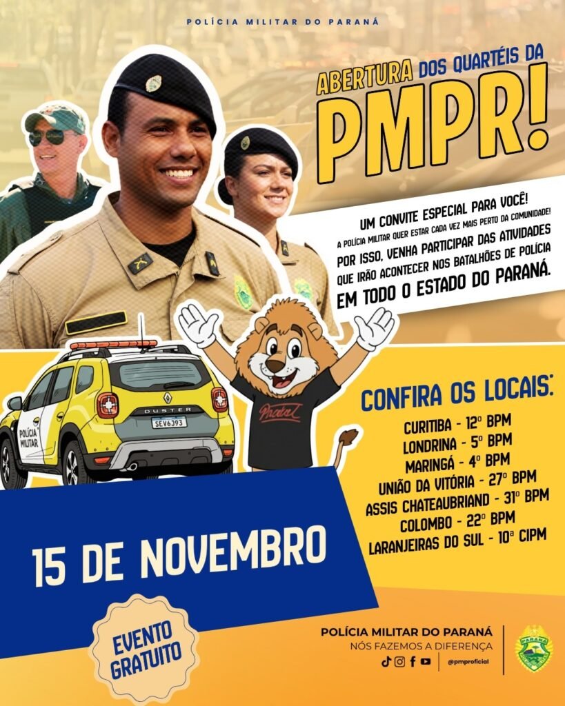 Polícia Militar realiza evento “Abertura dos Quartéis à Comunidade” em Assis Chateaubriand