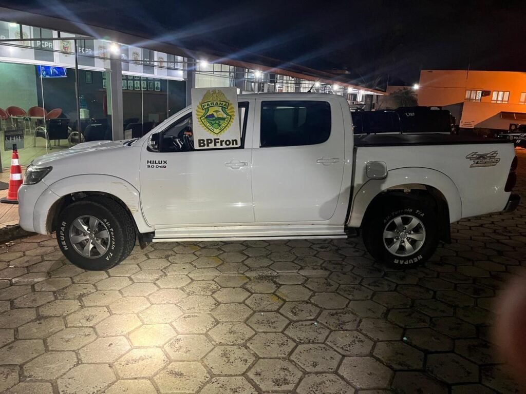 BPFron prende dois homens e recupera caminhonete roubada em Santa Terezinha de Itaipu