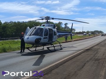 Capotamento na BR-376 entre Iguatemi e Maringá deixa dois trabalhadores feridos