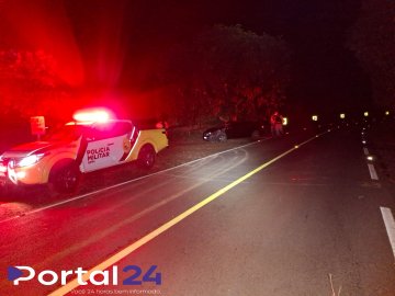 Motociclista morre após colisão lateral na PR-549 em Corumbataí do Sul