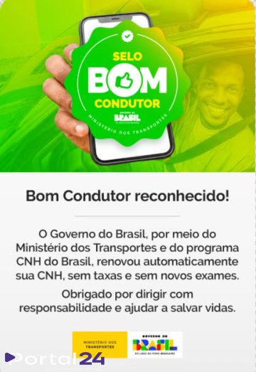 Governo inicia renovação automática e gratuita da CNH para bons condutores