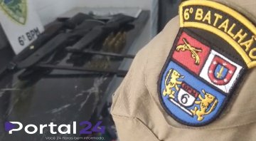 Homem de 43 anos é abordado na Avenida da FAG e armas são apreendidas pela polícia