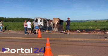 Homem morto em acidente na PR-180 no distrito de Juvinópolis é identificado