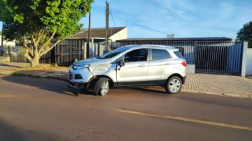 Motociclista fica ferido em acidente no Claudete