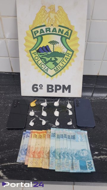 ROCAM prende mulher por tráfico de drogas no bairro São Cristóvão, em Cascavel