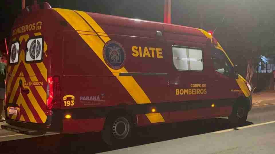 Carro foge após batida com moto e motociclista fica ferido em Cascavel - catve.com