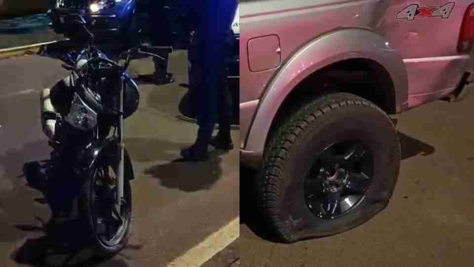 Motociclista sofre fratura exposta após batida com caminhonete na Avenida Maripá, em Toledo - catve.com