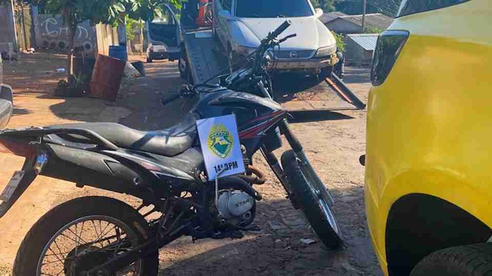 Motocicleta furtada é recuperada no Jardim Jupira, em Foz do Iguaçu - catve.com