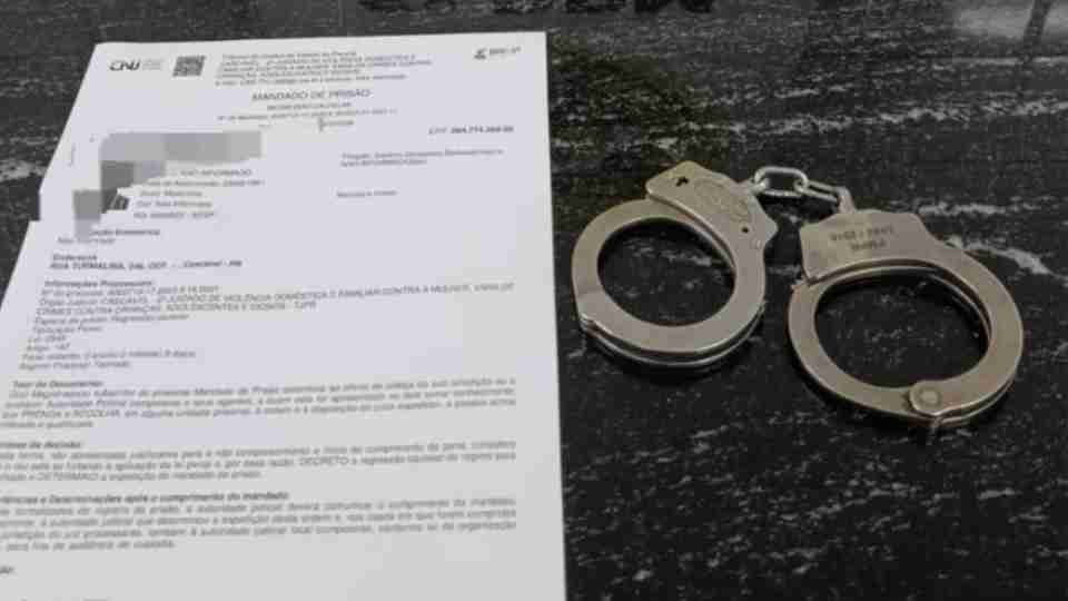 Homem com mandado por violência doméstica é preso pelo Canil no Melissa - catve.com