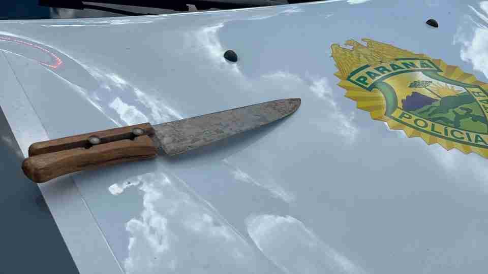 Faca é apreendida após denúncia na Avenida Brasil, em Cascavel - catve.com