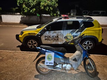 Motocicleta com sinais de adulteração é apreendida em Formosa do Oeste
