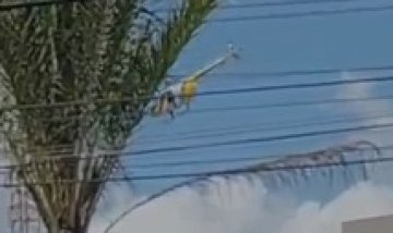 Vídeo mostra helicóptero Falcão interceptando suspeito de tentativa de homicídio