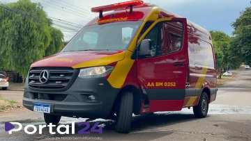 Adolescente de 15 anos fica ferida após acidente com moto elétrica em Cascavel