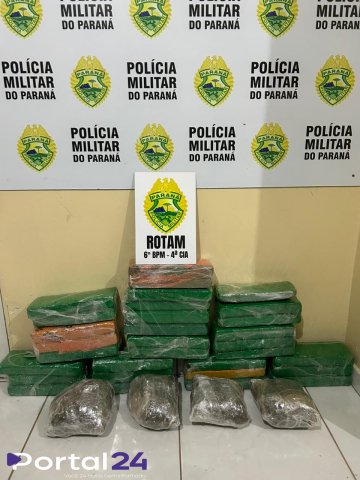 Adolescente é apreendido com 25 kg de maconha em ônibus na rodoviária de Santa Tereza do Oeste