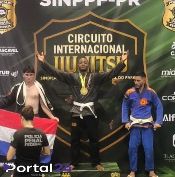 Atleta haitiano conquista ouro em campeonato internacional de jiu-jitsu em Cascavel