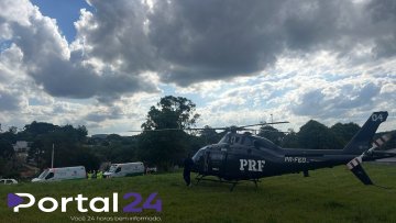 Ciclista fica gravemente ferido após ser atingido por caminhão na BR-116, em Quitandinha (PR)