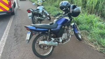Dois ficam feridos em queda de moto na PRc-467