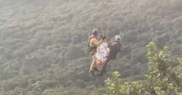 Escalador sofre queda no Anhangava e é resgatado com helicóptero