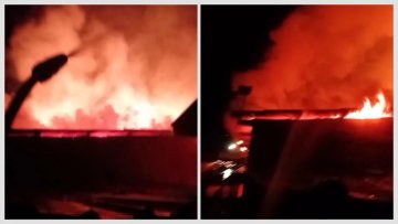 Fogo destrói casa na madrugada e mobiliza equipes em Corbélia