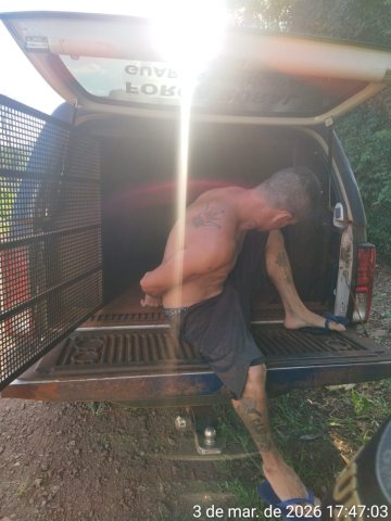 Força Rural prende homem suspeito de tentativa estupro em Rio do Salto