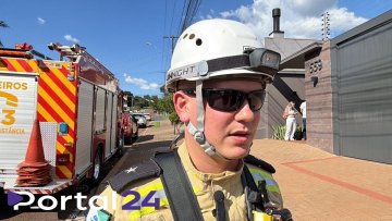 Homem de 61 anos sofre fratura após queda durante manutenção em caixa d’água em Cascavel