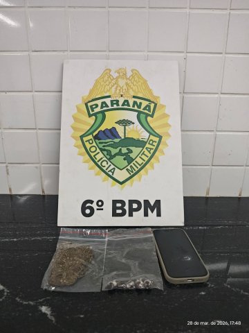 Homem é preso após ser flagrado em delivery de entorpecentes