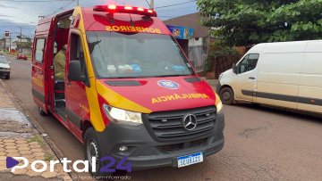 Homem fica ferido após cair de telhado de aproximadamente 3 metros