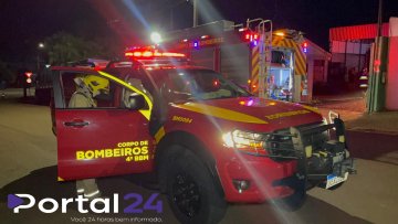 Incêndio em maquinário de empresa é rapidamente controlado no bairro Alto Alegre em Cascavel