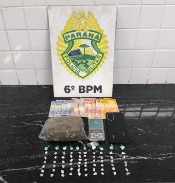 Jovem é preso por tráfico de drogas no Clarito