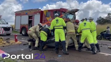 Jovem vítima de grave acidente na BR-277 em Cascavel morre no hospital