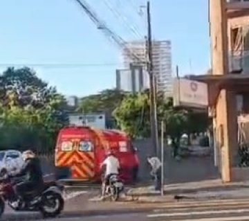 Motociclista fica ferido em acidente no centro de Cascavel