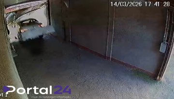 Motorista destrói portão de motel ao fugir de carro em Cascavel
