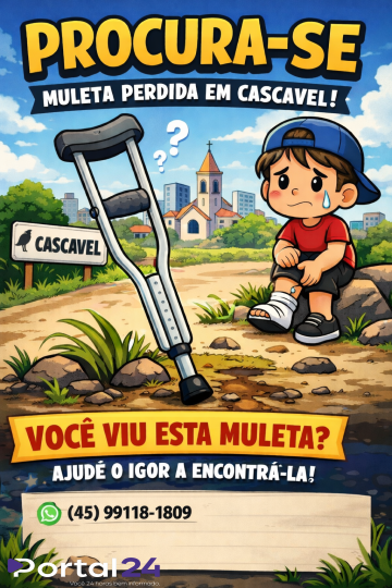 Muleta é perdida ao descer de lotação e dono pede ajuda para localizá-la