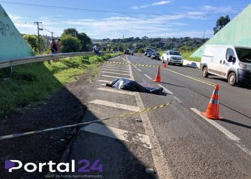 Pedestre morre após atropelamento na PRC-467 em Cascavel