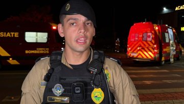 PM auxiliou no atendimento a acidente no Santa Cruz