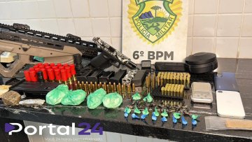Polícia apreende arsenal e drogas em operação no Jardim Bela Vista