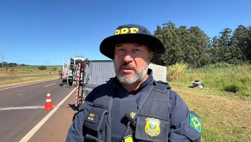 PRF já atendeu dois acidentes com vítimas na BR-277
