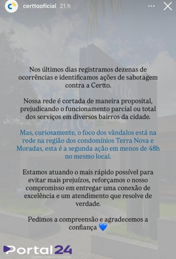 Sabotagem volta a afetar rede de internet e empresa pede ajuda da comunidade em Cascavel