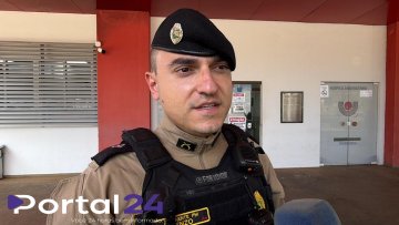 Tenente passa informações sobre ocorrido no Jardim Santa Catarina, em Cascavel