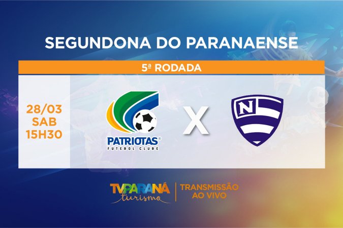 Patriotas x Nacional: TV Paraná Turismo transmite mais um jogo da Segundona neste sábado