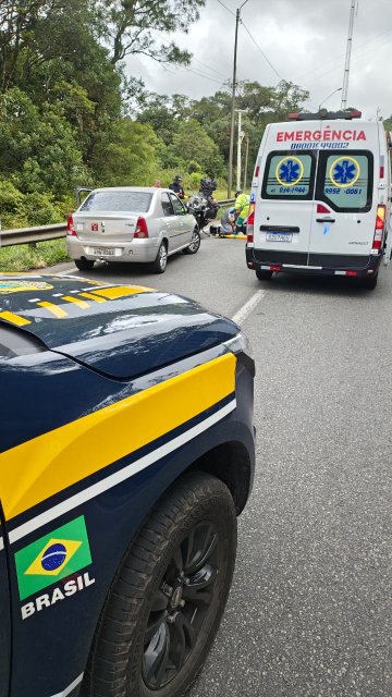 Acidente na BR-376 deixa pistas interditadas no litoral