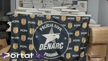 Delegada destaca apreensão de 1,4 tonelada de droga em ação conjunta em Cascavel