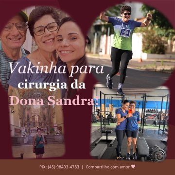 Dona Sandra precisa de ajuda para evitar um AVC
