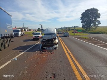 Engavetamento é registrado na BR-369