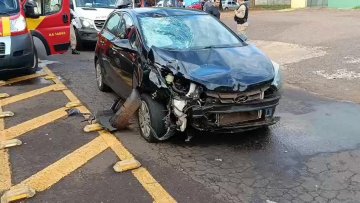 Motociclista fica em estado grave após acidente em Toledo